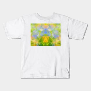 Abstract color triangle geometrical background Kids T-Shirt